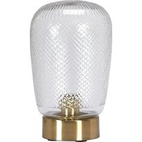Pöytävalaisin PR Home Juliette, Ø180x290mm, kirkas/messinki