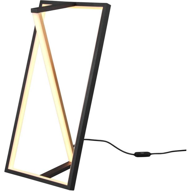 Pöytävalaisin Trio Edge LED, mattamusta