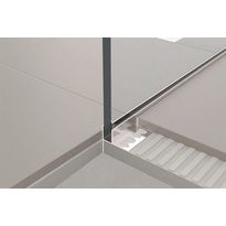 Linjakaivon kaatolista lasiseinälle Progress Profiles Proshower Glass, 2% kaato, 1000mm