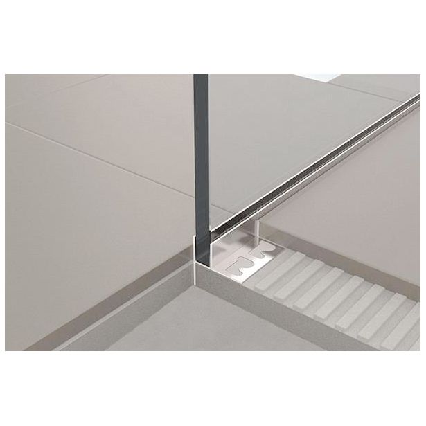 Linjakaivon kaatolista lasiseinälle Progress Profiles Proshower Glass, 2% kaato, 1000mm