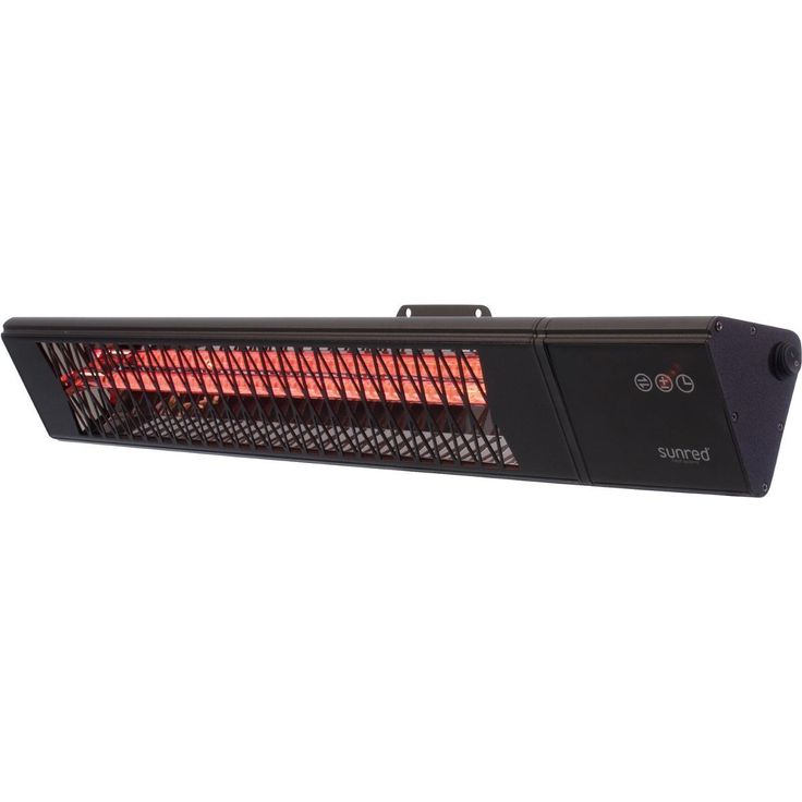 Infralämmitin Pistesarjat Sunred Dark Smart Triangle Wall, IP55, 2500W, musta