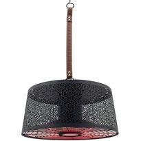 Infralämmitin Pistesarjat Sunred Dark Smart Moderna Artix Hanging, IP44, 2000W, musta