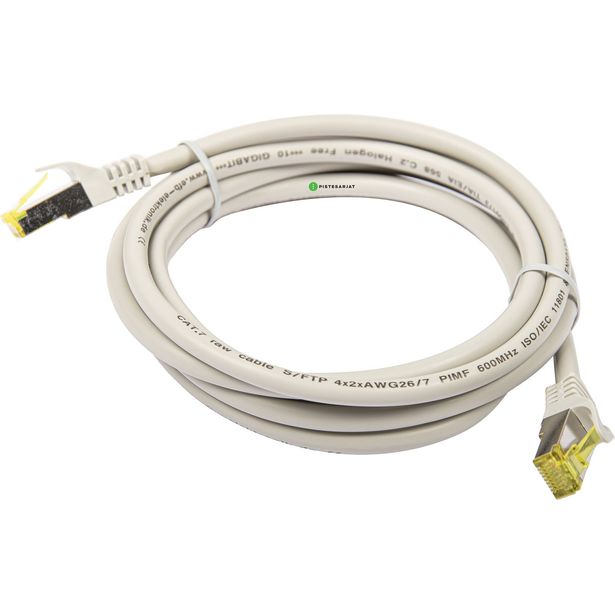 Kytkentäkaapeli Pistesarjat CAT6a MK, harmaa, eri pituuksia