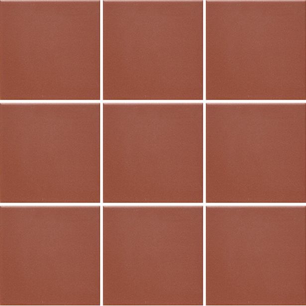 Lattialaatta Pukkila Natura tiilenpunainen, matta, tasapintainen, 96x96mm, lasikuituverkossa