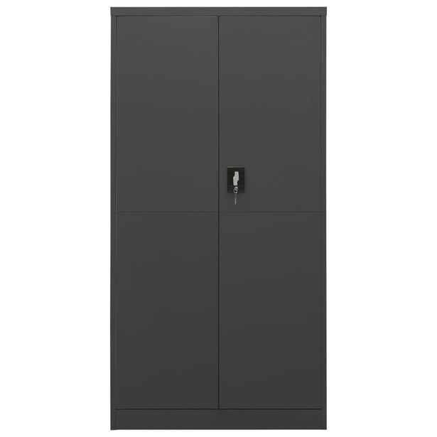 Pukukaappi antrasiitti 90x40x180 cm teräs (35973)