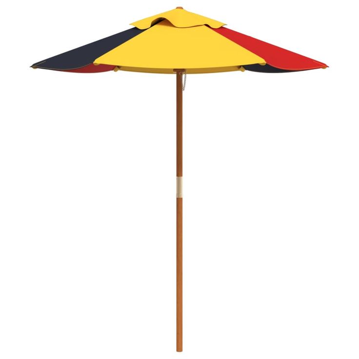 Puutarha-aurinkovarjo lapsille puutangolla Ø120x140 cm (08989)