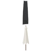 Puutarha-aurinkovarjon suoja musta 190x50/30 cm 420D Oxford (59683)