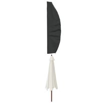 Puutarha-aurinkovarjon suoja musta 280x30/81/45 cm 420D Oxford (59686)