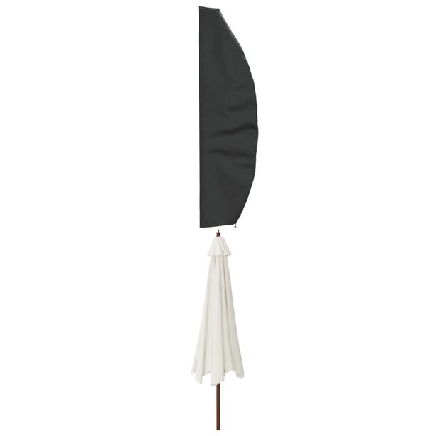 Puutarha-aurinkovarjon suoja musta 280x30/81/45 cm 420D Oxford (59686)
