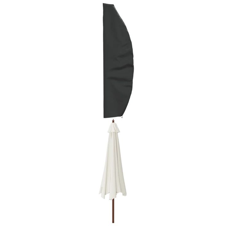 Puutarha-aurinkovarjon suoja musta 280x30/81/45 cm 420D Oxford (59686)