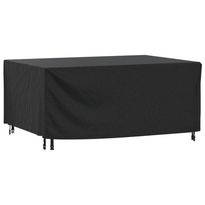 Puutarhakalusteiden suoja musta 172x113x73 cm vedenkestävä 420D