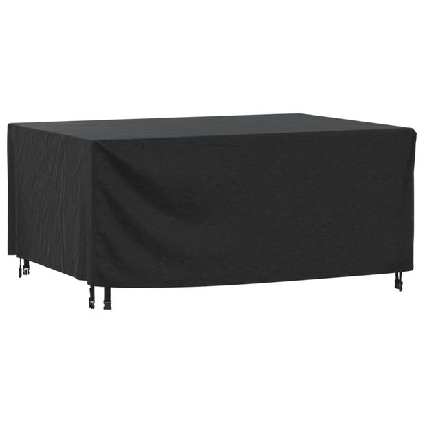 Puutarhakalusteiden suoja musta 172x113x73 cm vedenkestävä 420D