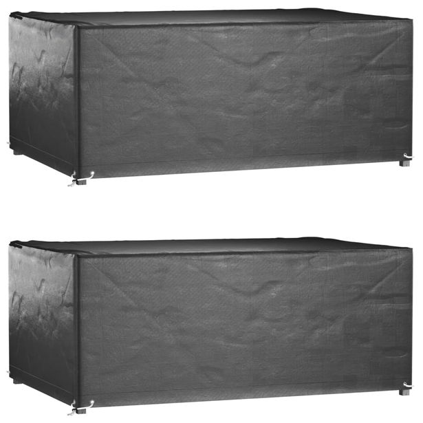 Puutarhakalustesuojat 2 kpl 8 purjerengasta 180x122x75 cm
