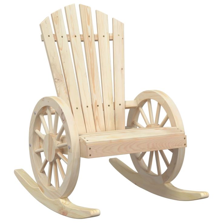 Puutarhan Adirondack-keinutuoli täysi kuusi (65093)