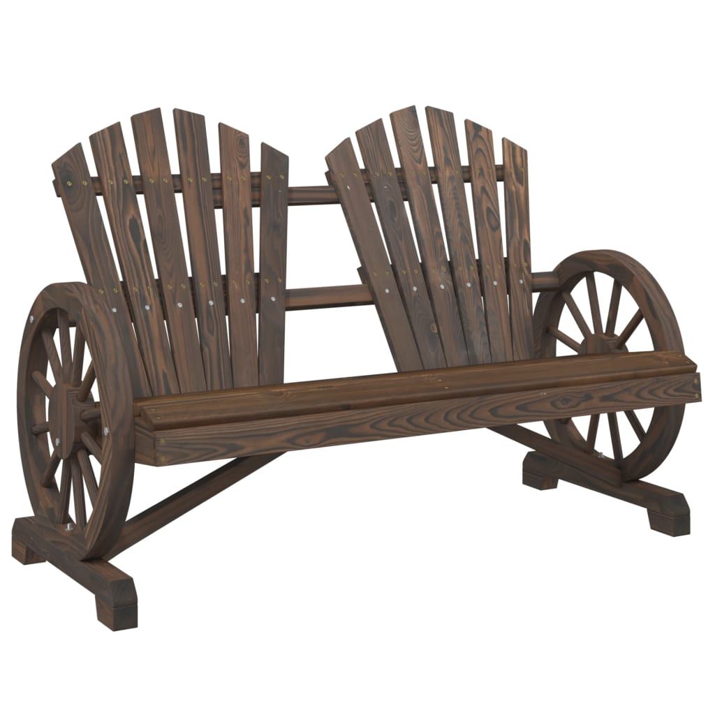 Puutarhan Adirondack-tuoli 2-istuttava täysi kuusi (65096)