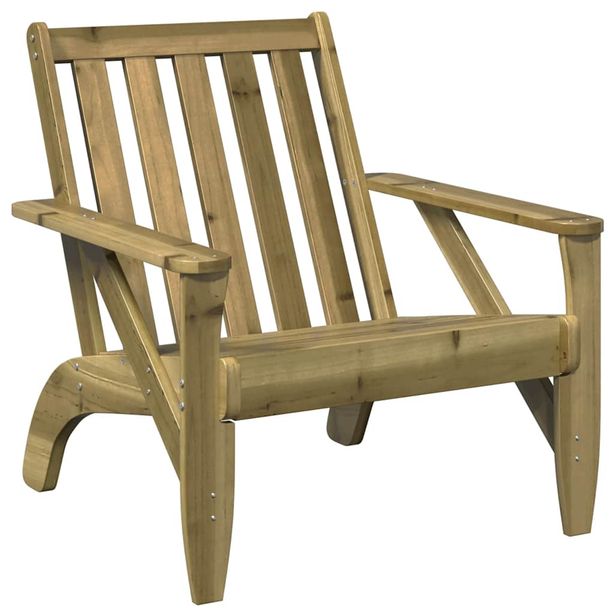 Puutarhan Adirondack-tuoli 75x77x77 cm kyllästetty puumänty (59331)