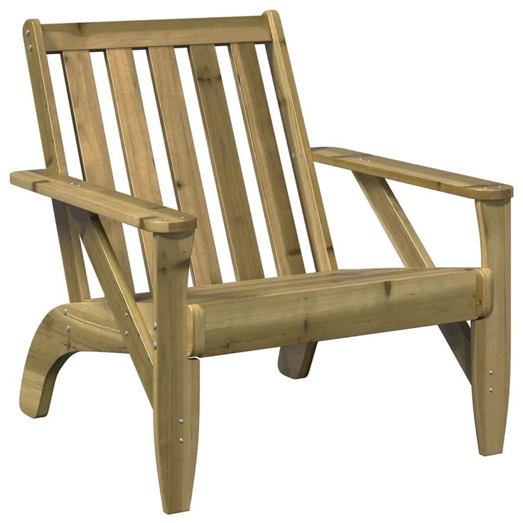 Puutarhan Adirondack-tuoli 75x77x77 cm kyllästetty puumänty (59331)