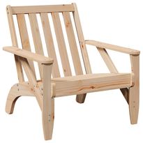 Puutarhan Adirondack-tuoli 75x77x77 cm massiivipuumänty (59327)