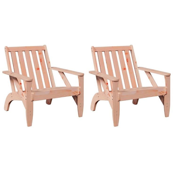 Puutarhan Adirondack-tuolit 2 kpl 75x77x77 cm (59335)