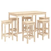 Puutarhan bistrosarja, 7-osainen täysi mänty, eri värejä (28309)