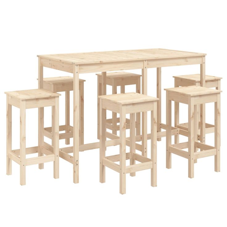 Puutarhan bistrosarja 7-osainen täysi mänty (54755)