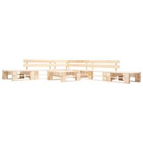 Puutarhan lavasohvasarja kyllästetty mänty, 6 osaa