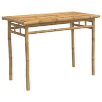 Puutarhan ruokapöytä 110x55x75 cm bambu (68031)