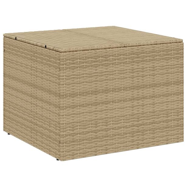 Puutarhan säilytyslaatikko beige sekoitus 291 l polyrottinki (65339)