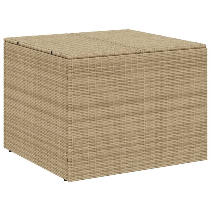 Puutarhan säilytyslaatikko beige sekoitus 291 l polyrottinki (65339)