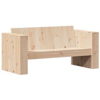 Puutarhan sohva 2-istuttava 134x60x62 cm täysi mänty (32369)