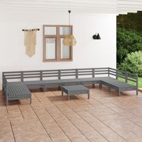 Puutarhasohvasarja, mäntypuu, 11-osaa, eri värejä