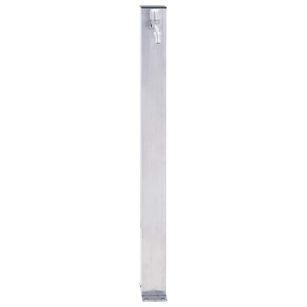 Puutarhan vesipylväs 100 cm ruostumaton teräs neliskulmainen (64499)