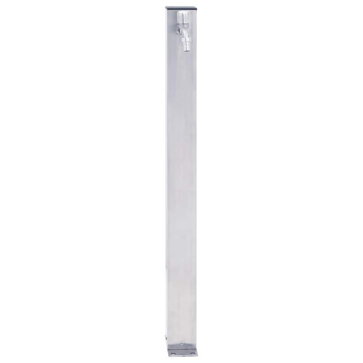 Puutarhan vesipylväs 100 cm ruostumaton teräs neliskulmainen (64499)