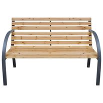 Puutarhapenkki 112 cm täysi kuusi (19573)