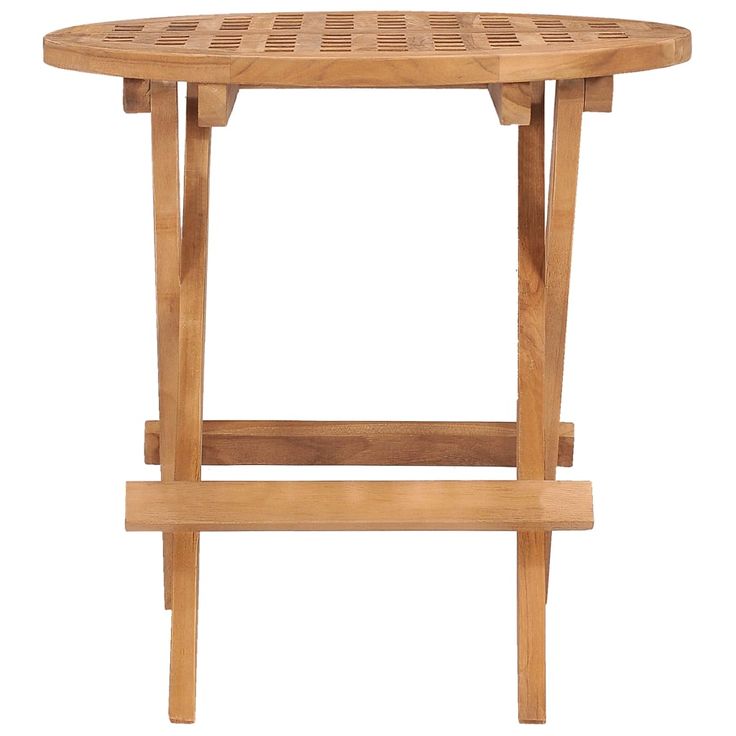 puutarhapöytä Kokoontaittuva 50x50x50 cm täysi tiikki (15452)