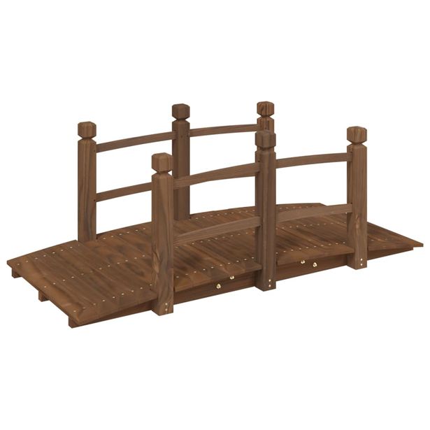 Puutarhasilta kaiteilla 150x67x56 cm täysi kuusi (63356)