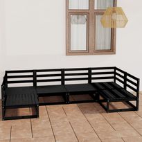Puutarhasohvasarja, mänty, 6 osaa