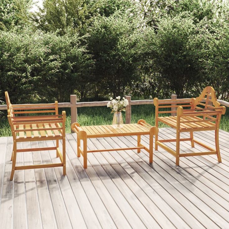 Puutarhatuolit 2 kpl 91x62x94 cm, tiikki