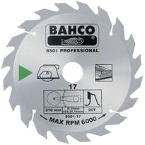 Pyörösahanterä Bahco 8501, puun nopeaan katkaisuun, eri kokoja