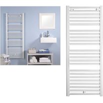 Pyyhekuivain Purmo Flores, 1222 x 500 mm, vesikiertoinen, valkoinen, Verkkokaupan poistotuote