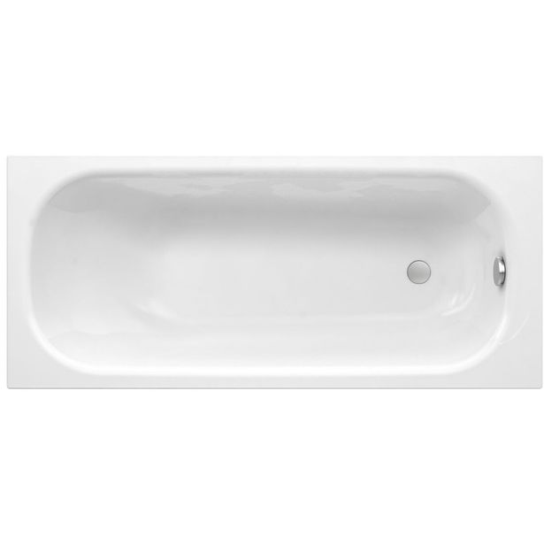 Kylpyamme Gustavsberg, 1600 x 700 mm, upotettava, ylivuotosuojalla, valkoinen