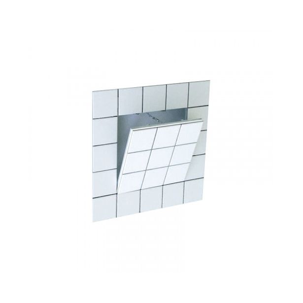 Hiussaumaluukku Raknet F3 F-G125, laatoitettava, 1x12.5mm kipsilevy, push-up-lukko, irroitettava luukku, 300x300mm