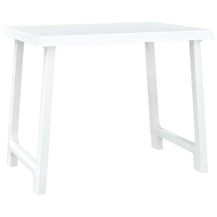 Retkipöytä valkoinen 79x56x64 cm PP puutyyli (64737)