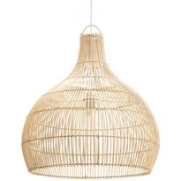 Riippuvalaisin FocusLight Arora, Ø50cm, rottinki, Verkkokaupan poistotuote