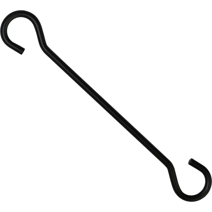 Ripustuskoukku Pisla, 20cm, musta