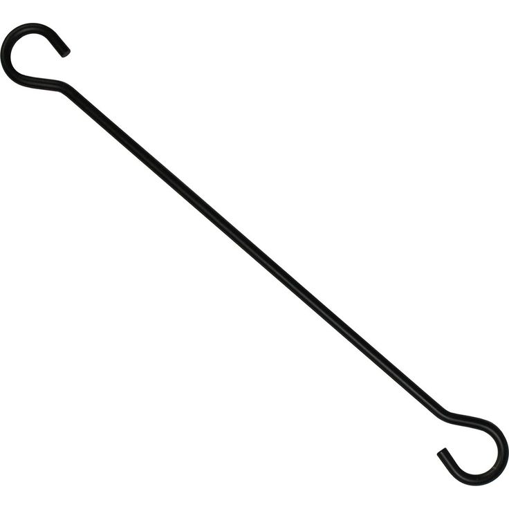 Ripustuskoukku Pisla, 30cm, musta