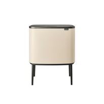 Roska-astia Brabantia Bo Touch Bin, 11x23L, Soft Beige, Verkkokaupan poistotuote