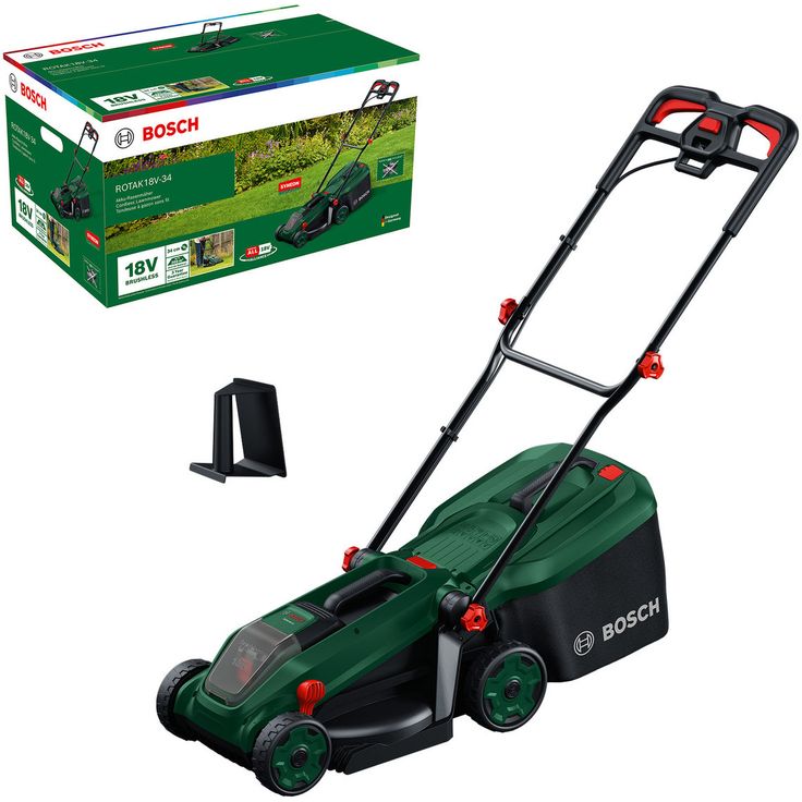 Akkuruohonleikkuri Bosch Rotak 18V-34 Solo, 18V, ilman akkua