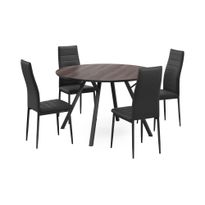 Ruokailuryhmä Cress, Ø120cm, 4 tuolia, eri tuoli-/värivaihtoehtoja (RR120)