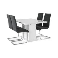 Ruokailuryhmä Griffith, jatkettava 120cm, 4 tuolia, eri tuoli-/värivaihtoehtoja (RR120)